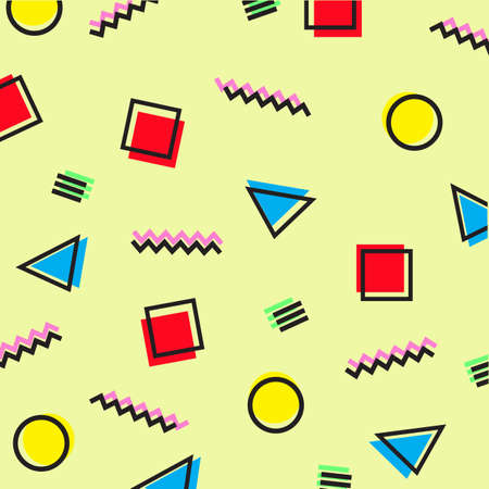 Silk scarf abstract pattern design with geometric style. Design useful for hijab, kerchief, bandana, fabric, fashion, shawl, wallpaper, bed cover, etc.のイラスト素材