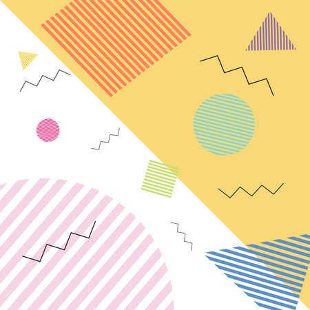 Silk scarf abstract pattern design with geometric style. Design useful for hijab, kerchief, bandana, fabric, fashion, shawl, wallpaper, bed cover, etc.のイラスト素材