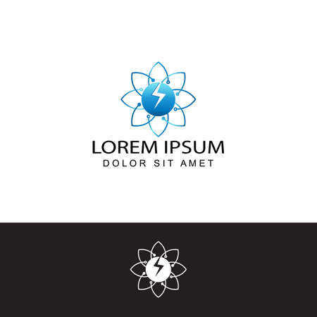 energy techno logo template designのイラスト素材