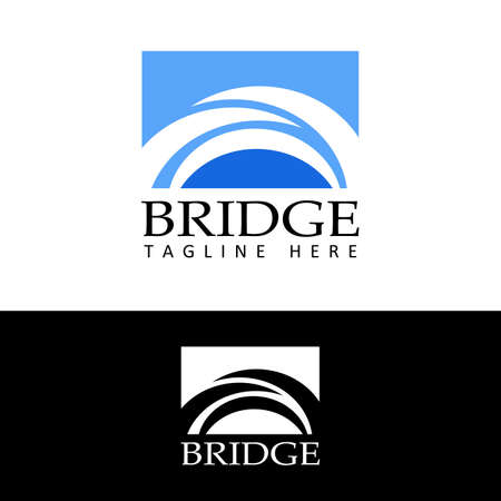 bridge logo template design vectorのイラスト素材