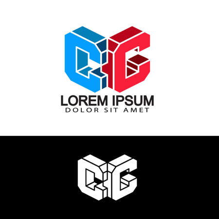 letter c creative logo template design vectorのイラスト素材