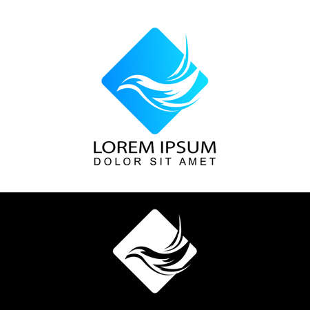bird logo template design vectorのイラスト素材