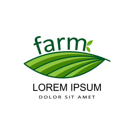farm logo template design vectorのイラスト素材
