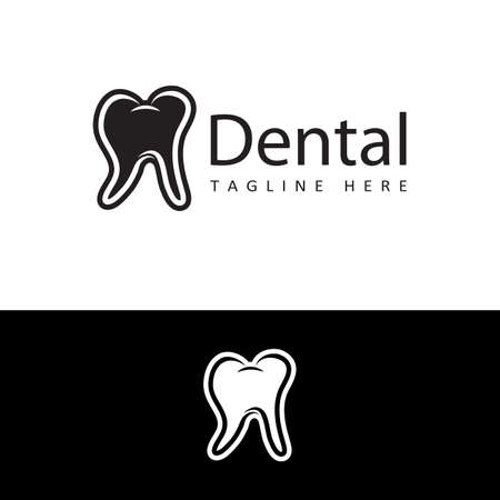 dental logo template design vectorのイラスト素材