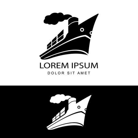 modern global fast international shipping cargo logo template designのイラスト素材