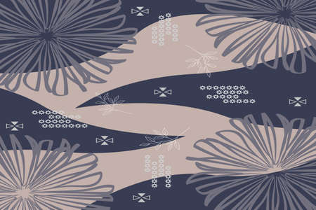 hand drawn minimal abstract backgroundのイラスト素材