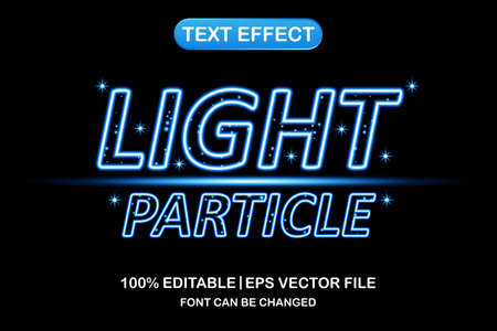 light particle 3d editable text effectのイラスト素材