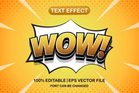 wow 3d editable text effect