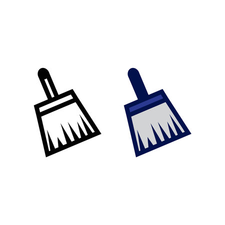 paintbrush logo icon illustration colorful and outlineのイラスト素材