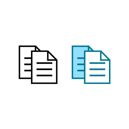 file logo icon illustration colorful and outlineのイラスト素材