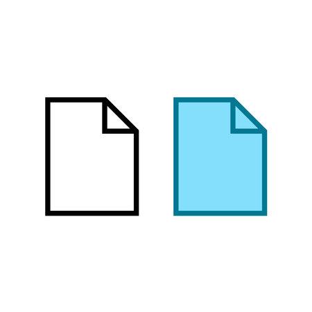 file logo icon illustration colorful and outlineのイラスト素材