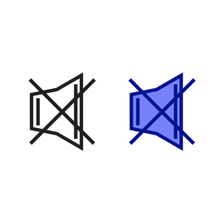 loudspeaker logo icon illustration colorful and outlineのイラスト素材
