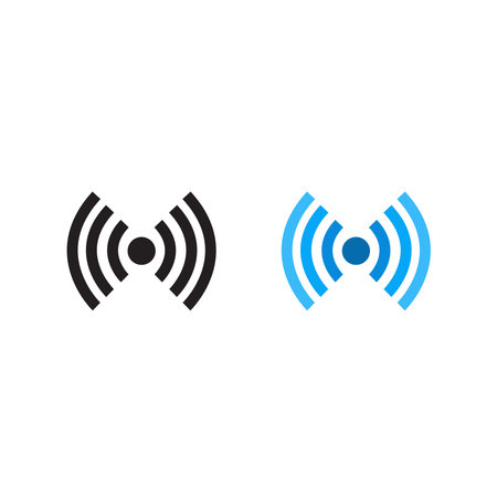 hotspot logo icon illustration colorful and outlineのイラスト素材
