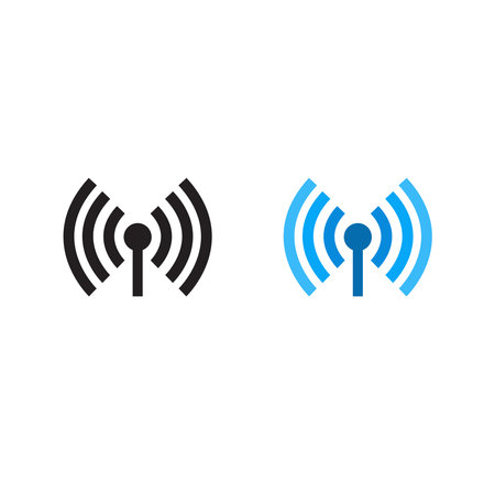 hotspot logo icon illustration colorful and outlineのイラスト素材