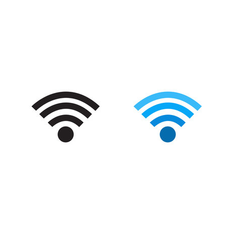 hotspot logo icon illustration colorful and outlineのイラスト素材