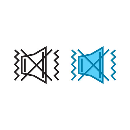 loudspeaker logo icon illustration colorful and outlineのイラスト素材