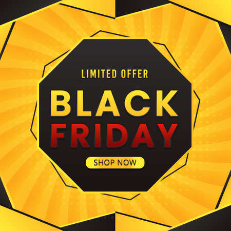 Black friday modern banner background designのイラスト素材