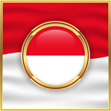 indonesia flag background concept for indonesia independence dayのイラスト素材