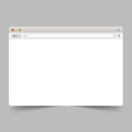 browser element with search engine interface bar templateのイラスト素材