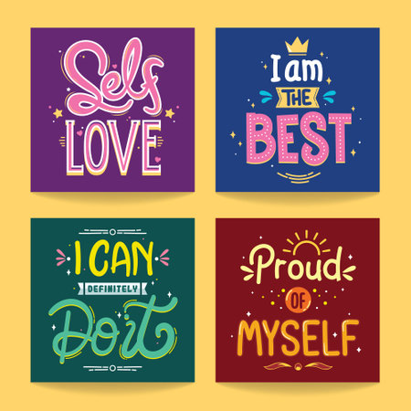 motivational quotes banner vector design bundleのイラスト素材