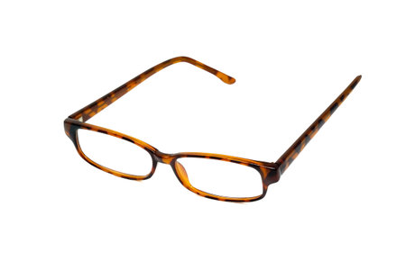 Black Eye Glasses Isolated on White