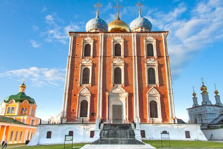 Cathedral of the Assumption of the Ryazan Kremlin, front viewの写真素材