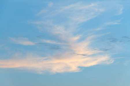 Feathery cloud in the sky