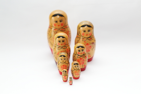 Matrioska on white の写真素材