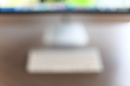 Blurred computerの写真素材