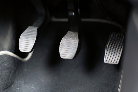 Detail of a pedal, in a modern carの写真素材