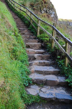 Beautiful Irish cliffs overlooking the seaの写真素材