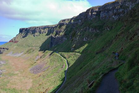 Beautiful Irish cliffs overlooking the seaの写真素材