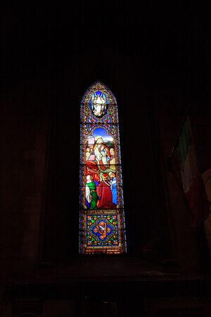 Interior of Irish Gothic cathedrals in the city of Dublinの写真素材