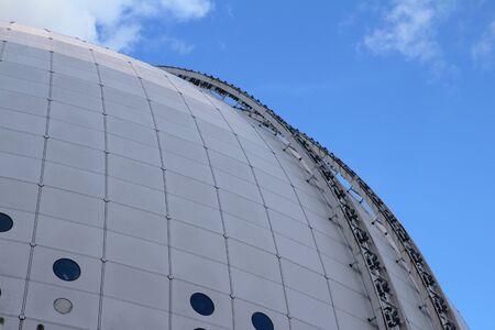 Detail of Ericsson Globe in Stockholm, Swedenの写真素材