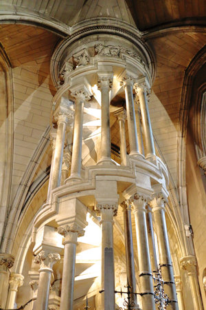 Interior of Irish Gothic cathedrals in the city of Dublinのeditorial素材