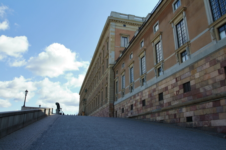 Royal and governmental palaces in Stockholm, the capital of Swedenのeditorial素材