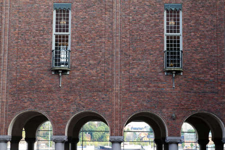 Stockholm, Sweden - 07/08/2019: Outside Stockholm City Hallのeditorial素材