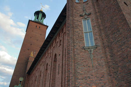 Stockholm, Sweden - 07/08/2019: Outside Stockholm City Hallのeditorial素材