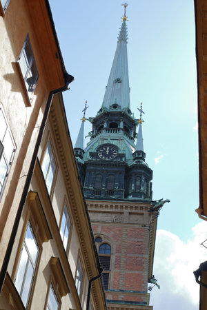 Stockholm, Sweden - 07/08/2019: Stockholm city streetsのeditorial素材