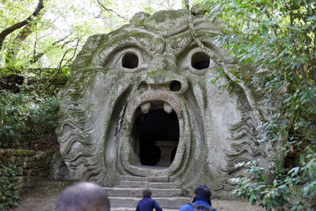 Bomarzo, Italy - 09/30/2017: The famous monster park in the municipality of Bomarzo in Italyのeditorial素材