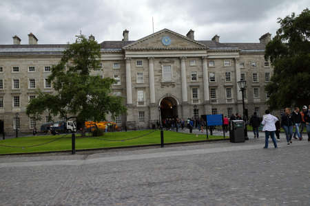 Dublin, Ireland - 06/27/2016: The Trinity College complex in Dublinのeditorial素材