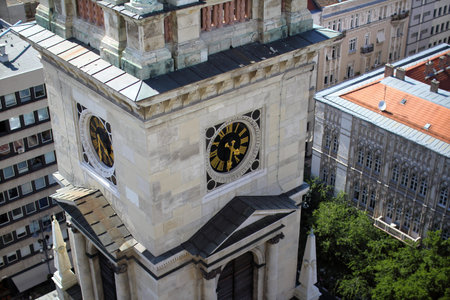 Budapest, Hungary - 10/07/2020: View of the streets of the city of Budapest, Hungary