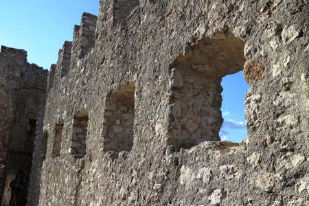 Santo Stefano di Sessanio, Italy - 08/23/2020: Rocca Calascio near the town of Santo Stefano di Sessanio in the province of L'Aquilaのeditorial素材