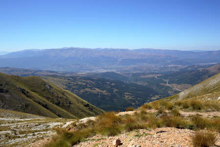 Panoramic views of the Gran Sasso National Parkの写真素材
