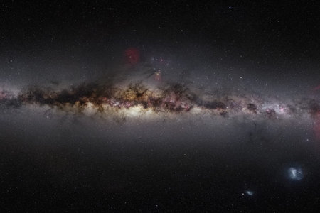 Galaxy is a milky way in space. The universe in the representation of computer graphics.