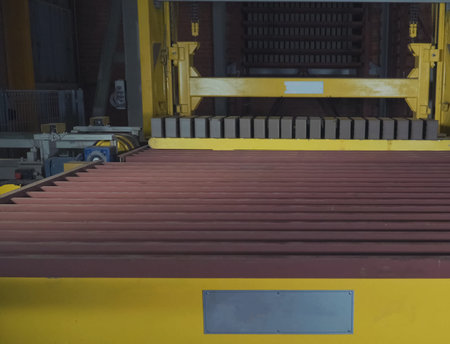 Brick production, hollow ceramic bricks factory. Brick production, bricks factory.