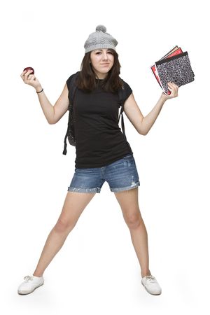 So ready for school!の写真素材