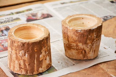 clay potsの写真素材