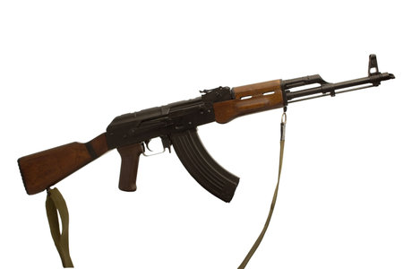 The famous AK-47 kalashnikov assault rifle. Well know all alround the world and in all conflict...
