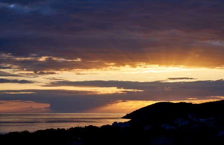 Seascape at sunsetの写真素材